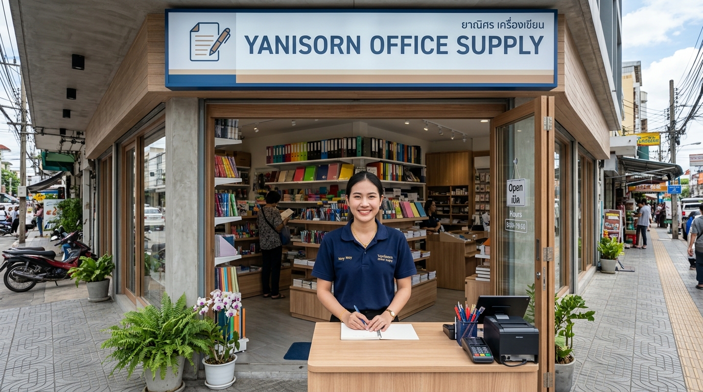 หน้าร้าน ญานิสร ออฟฟิศซัพพลาย