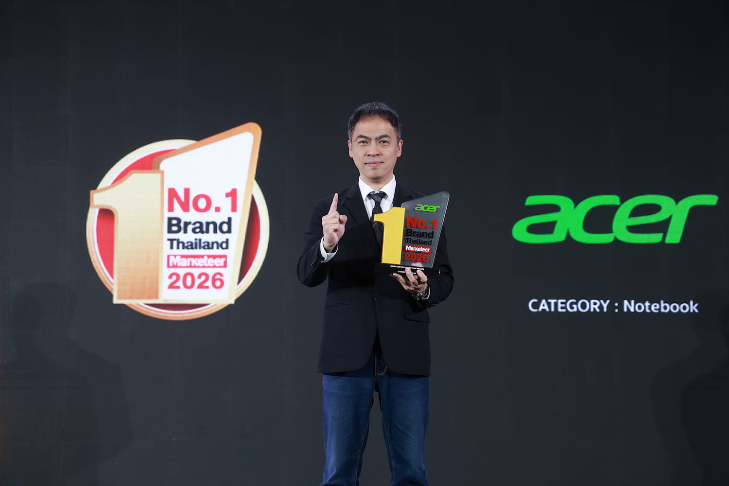 Acer คว้ารางวัล Marketeer No.1 Brand Thailand 2026