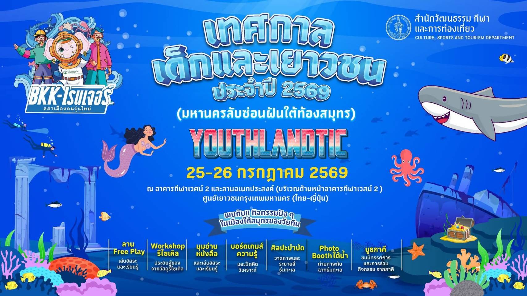 🧜‍♀️ดำดิงสู่โลกใต้สมุทร! ทะลุมิติสู่ "YOUTHLANDTIC" มหานครลับซ่อนฝันใต้ท้องทะเล